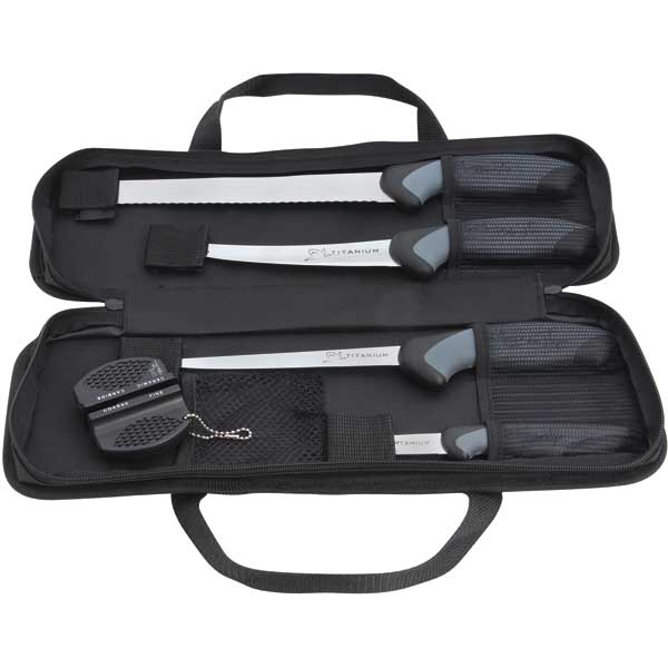BLACKTIP FivePiece Knife & Sharpener Set West Marine