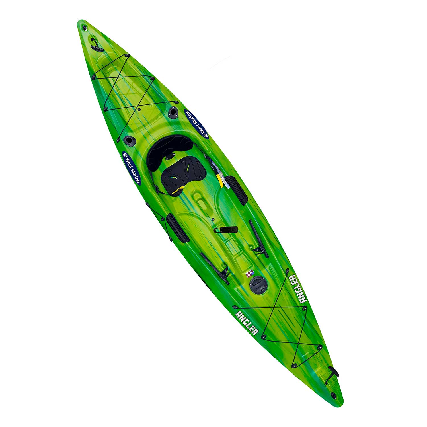 WEST MARINE Angler 12' Sit On Top Kayak, Citrus Swirl