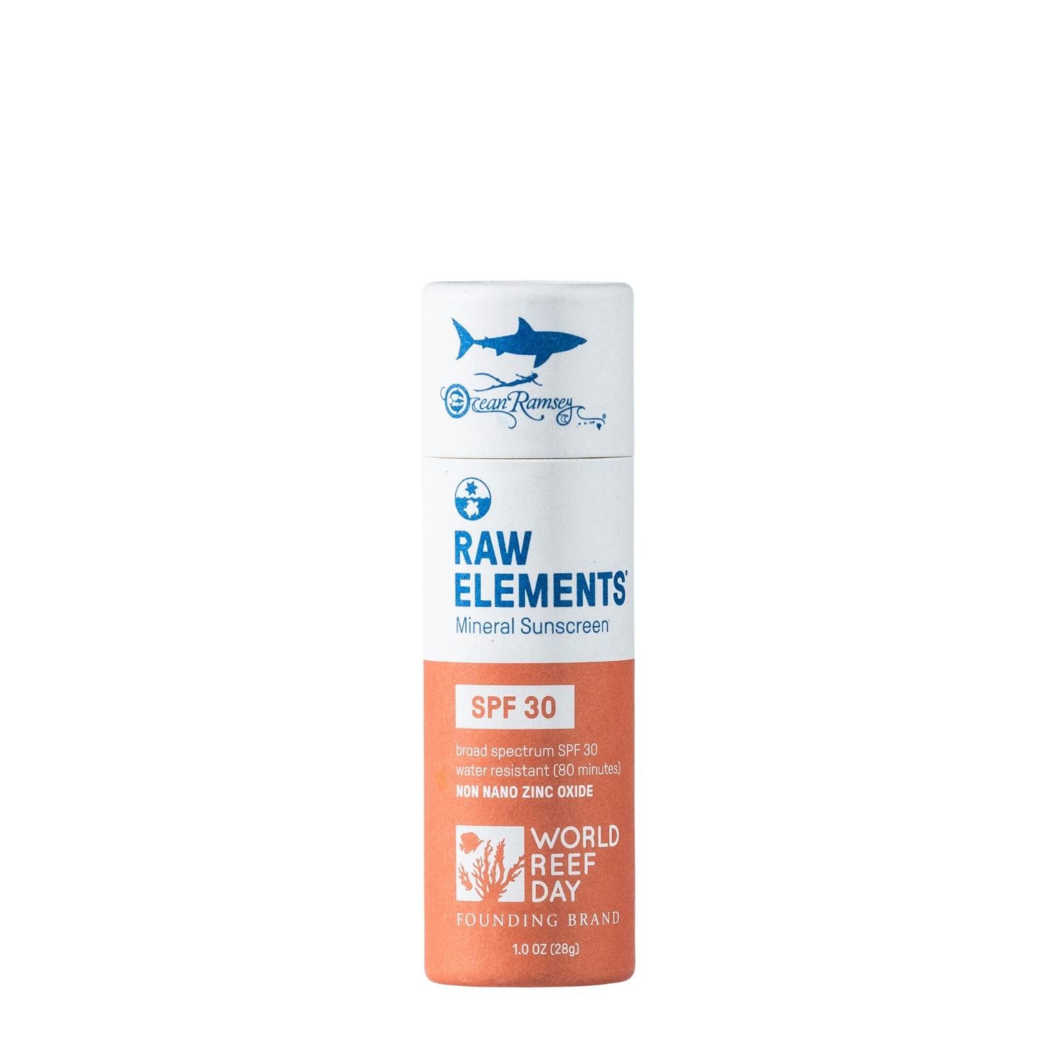 RAW ELEMENTS Ocean Ramsey Sunscreen, Stick, SPF 30, 1 oz. West Marine