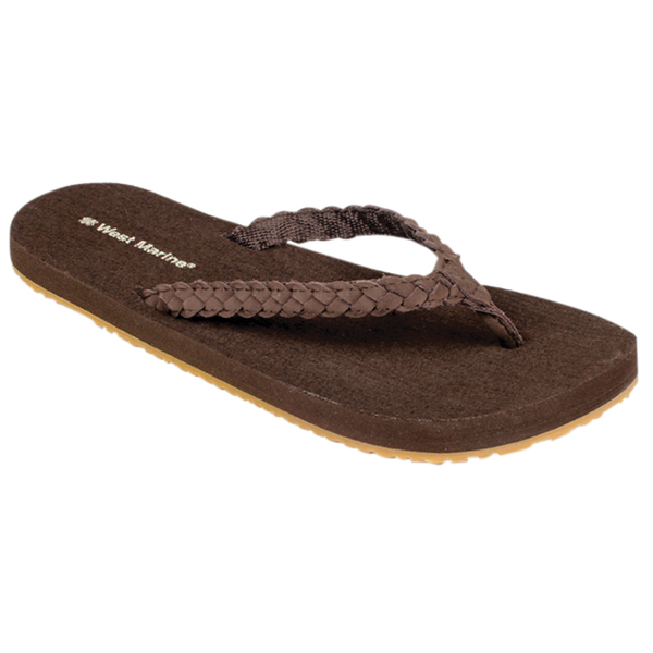 Women's Braided Leather FlipFlop Sandals West Marine
