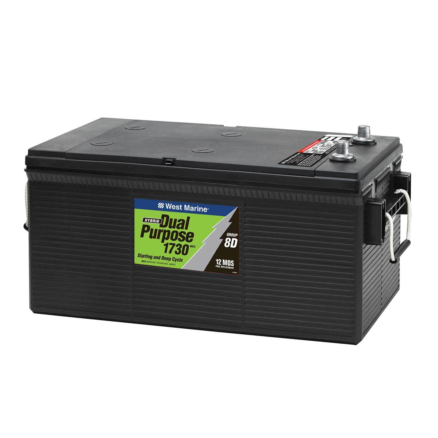Deep Cycle Flooded Marine Battery, 90 Amp Hours, Group 27 West Marine