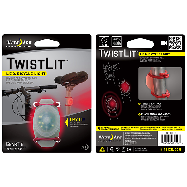 NITE IZE TwistLit LED Bike Light, Red West Marine