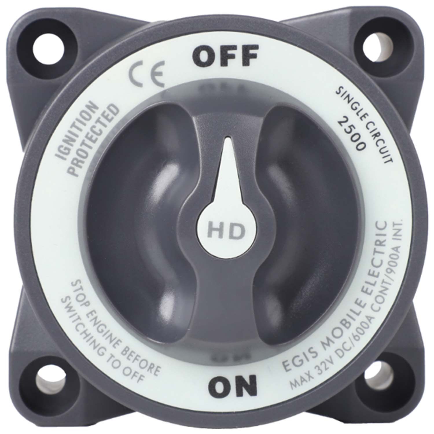 EGIS MOBILE ELECTRIC Heavy Duty-Series 600A Battery Switch Off/On