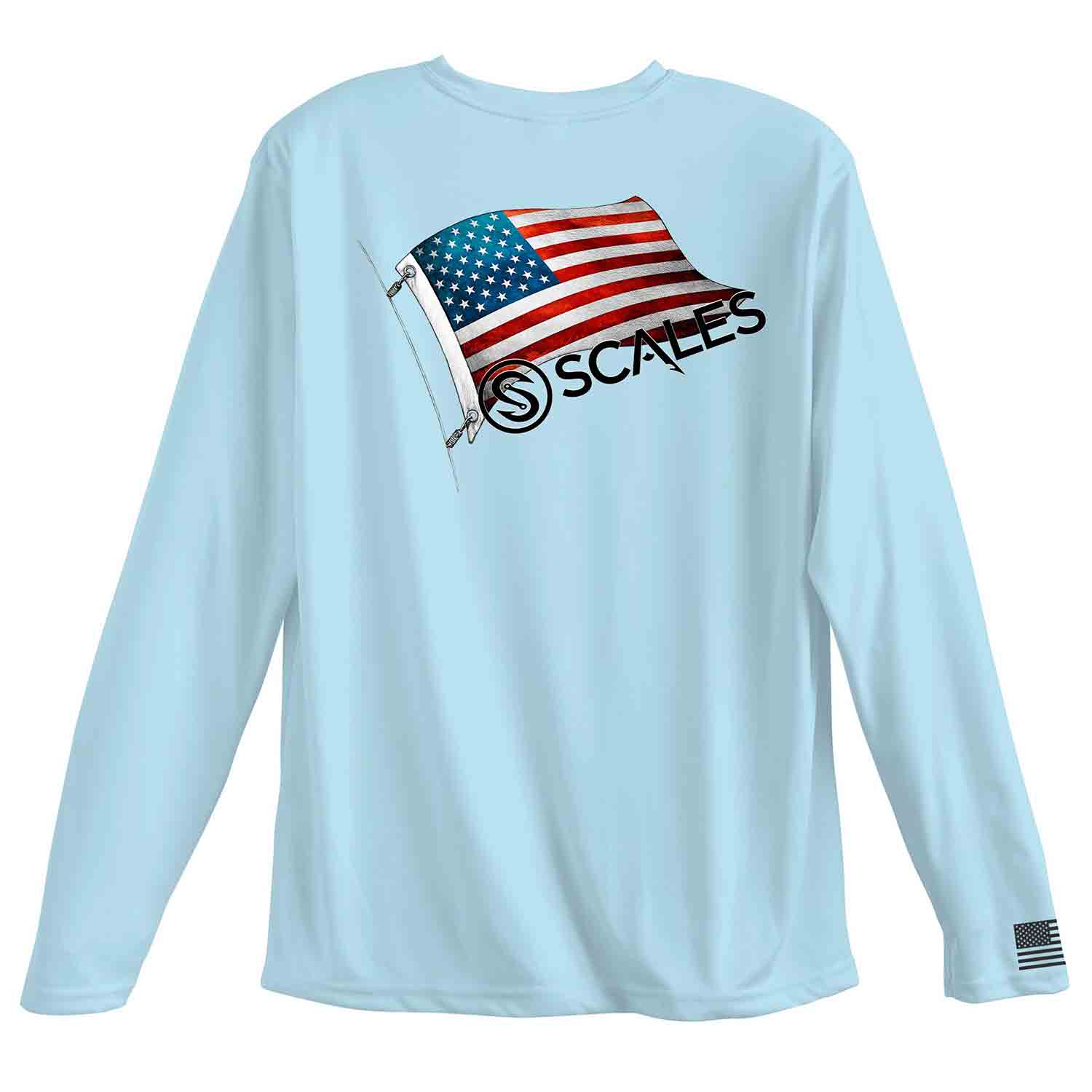 SCALES Men's Raise Flags USA Performance Shirt