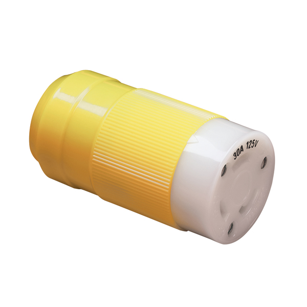 MARINCO Female Connector, 30A 125V, Yellow | West Marine