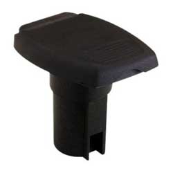 Attwood Oval 2-Pin Base f/Angled Pole - Black main image 1