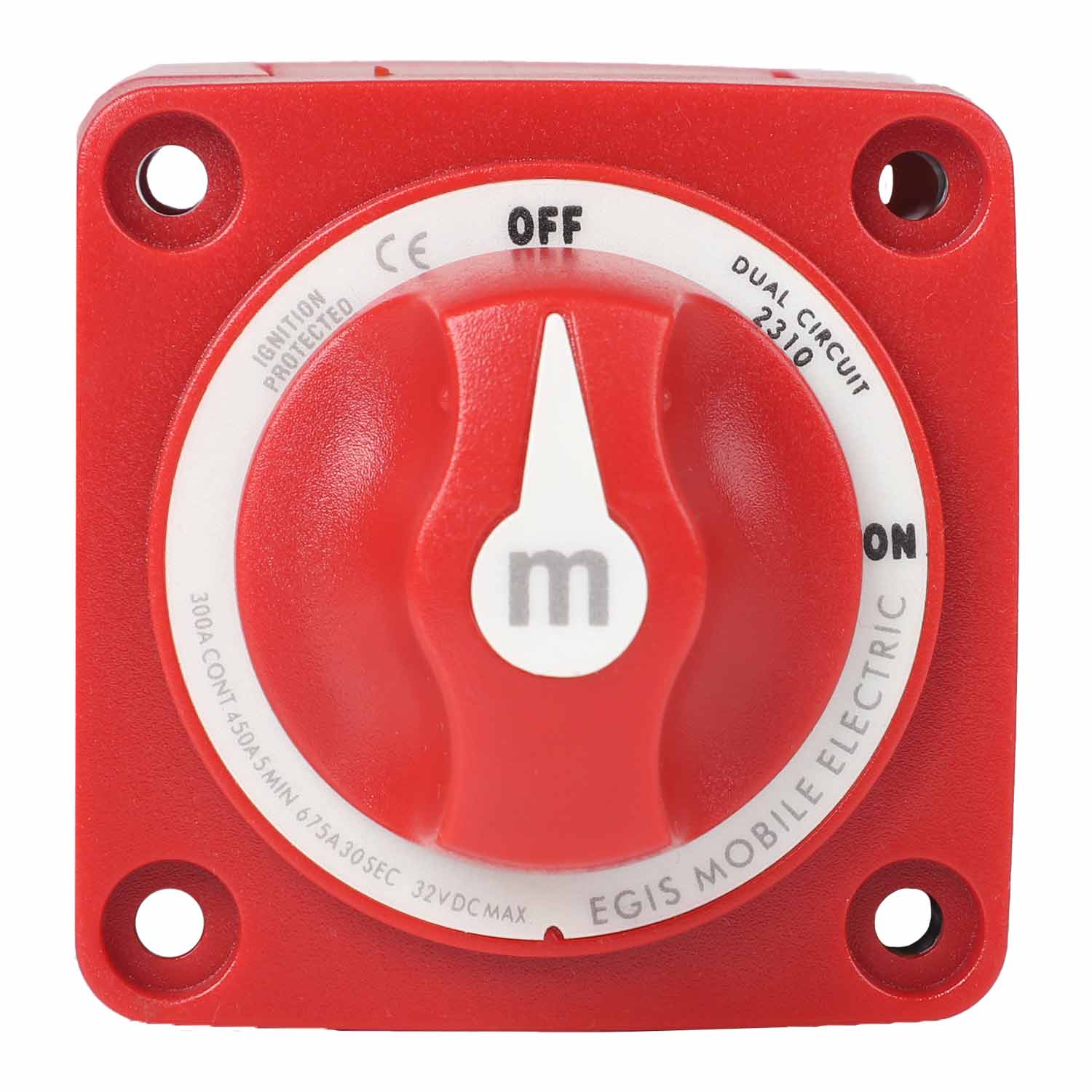 EGIS MOBILE ELECTRIC m-Series 300A Dual Circuit Battery Switch Off/On