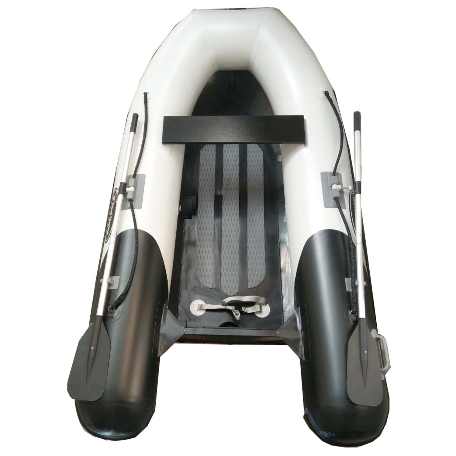 WEST MARINE RIB275 Aluminum Hull Inflatable Boat, Black West Marine