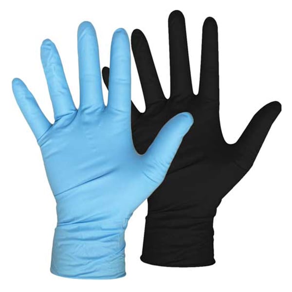 BOSS Nitrile Gloves, Lightly Powdered, Medium, Blue West Marine