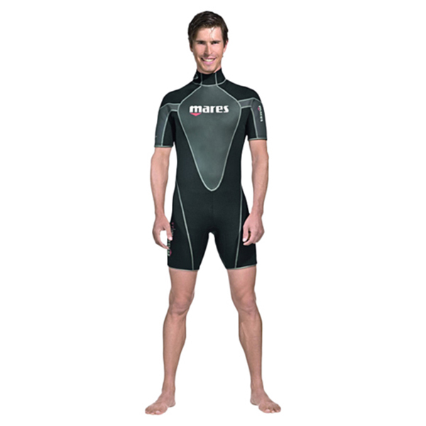 Men's Reef Shorty Wetsuit, Black/Gray, 2.5mm, Small West Marine