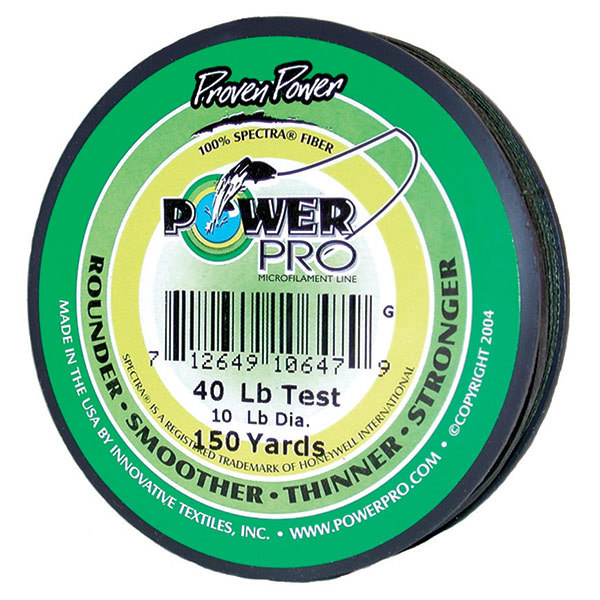 POWER PRO Spectra Braided Fishing Line, 15Lb, 150Yds, Green