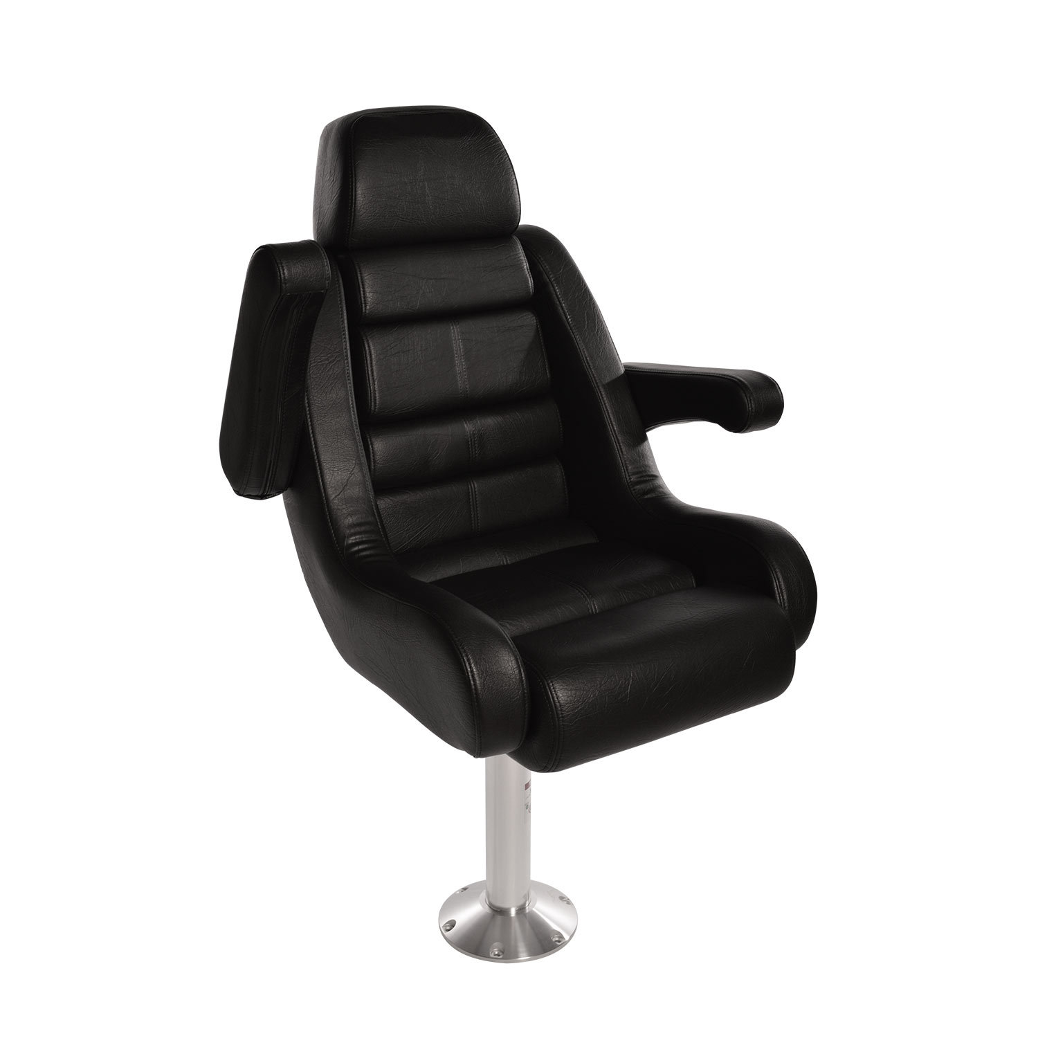 TODD 5Star FlipUp Helm Seat Black West Marine